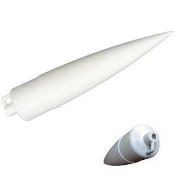 3" Heavy Duty Nose Cone (White). 13" long