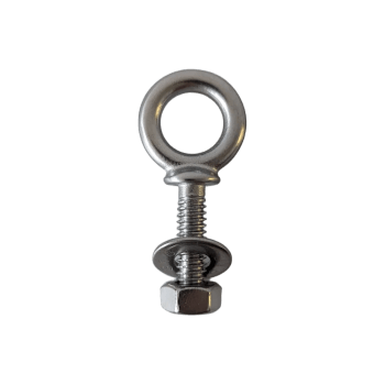 1/4" 1" long Welded Eye Bolt. Stainless Steel 316