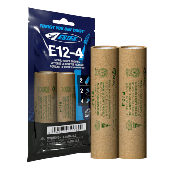 E12-4 Mid-Power rocket engines. 2 Pack