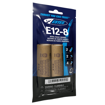E12-8 Mid-Power rocket engines. 2 Pack