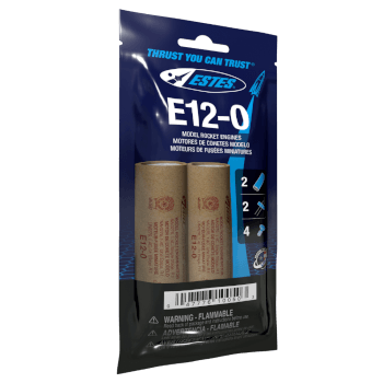 E12-0 Mid-Power rocket engines. 2 Pack