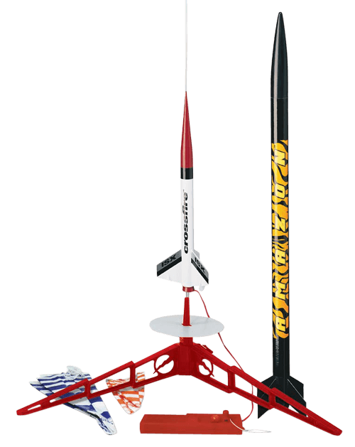 Tandem Model Rocket Set. 2 Rockets!