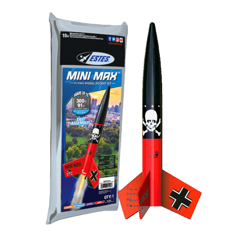 Mini Der Red Max Estes Rocket Kit