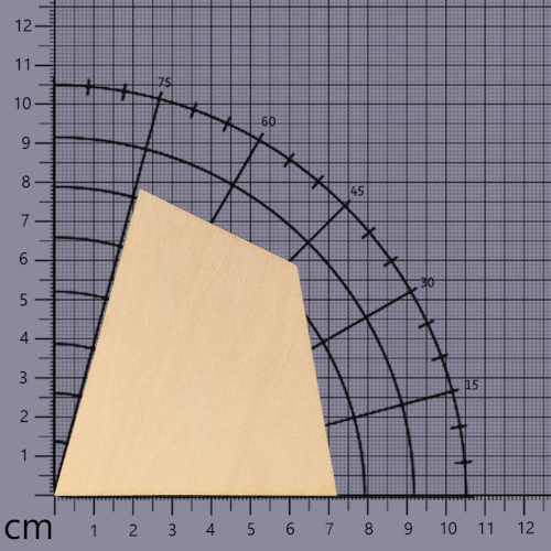 Trident-18 Fin. 3/32\" Basswood