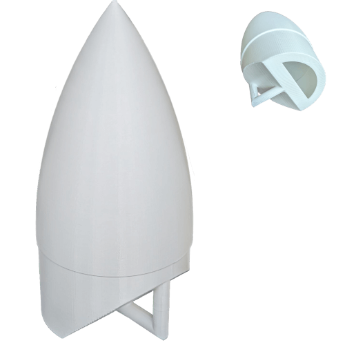 NC-80 4\" Nose Cone. 3D-Printed