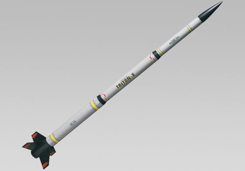 Triton X Model Rocket Kit. Easy to Assemble