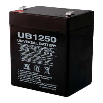 UB1250 Sealed Lead Acid Battery, 12 Volts, 5 Ah